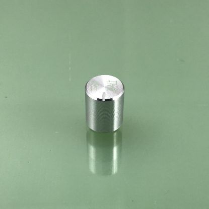 图片 Silver aluminum alloy smooth knob with a diameter of 15mm