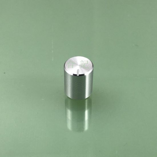 图片 Silver aluminum alloy smooth knob with a diameter of 15mm
