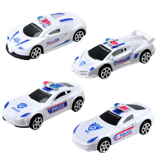 图片 Children's pull-back toy car four solid color simulation car