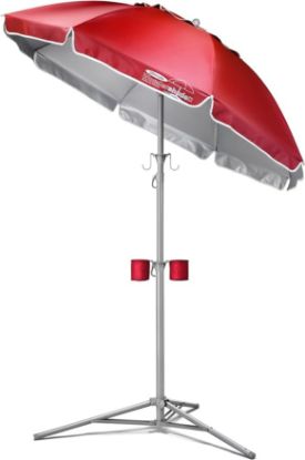 图片 1Wondershade Portable Sun Shade Umbrella, Lightweight Adjustable Instant Sun Protection - Red