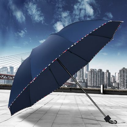 图片 1XIXVON Umbrella Pro | UPF 50+ 99% UV Protection, Reflective Safety Strip, Sturdy Windproof, Travel Portable, Automatic | Reverse Folding Umbrella 