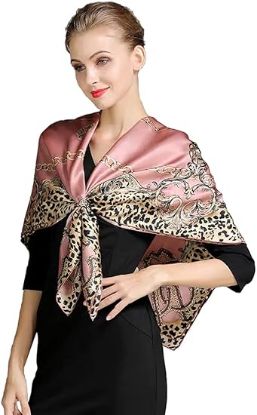 图片 ANDANTINO 100% Silk Scarf 43" Large Square